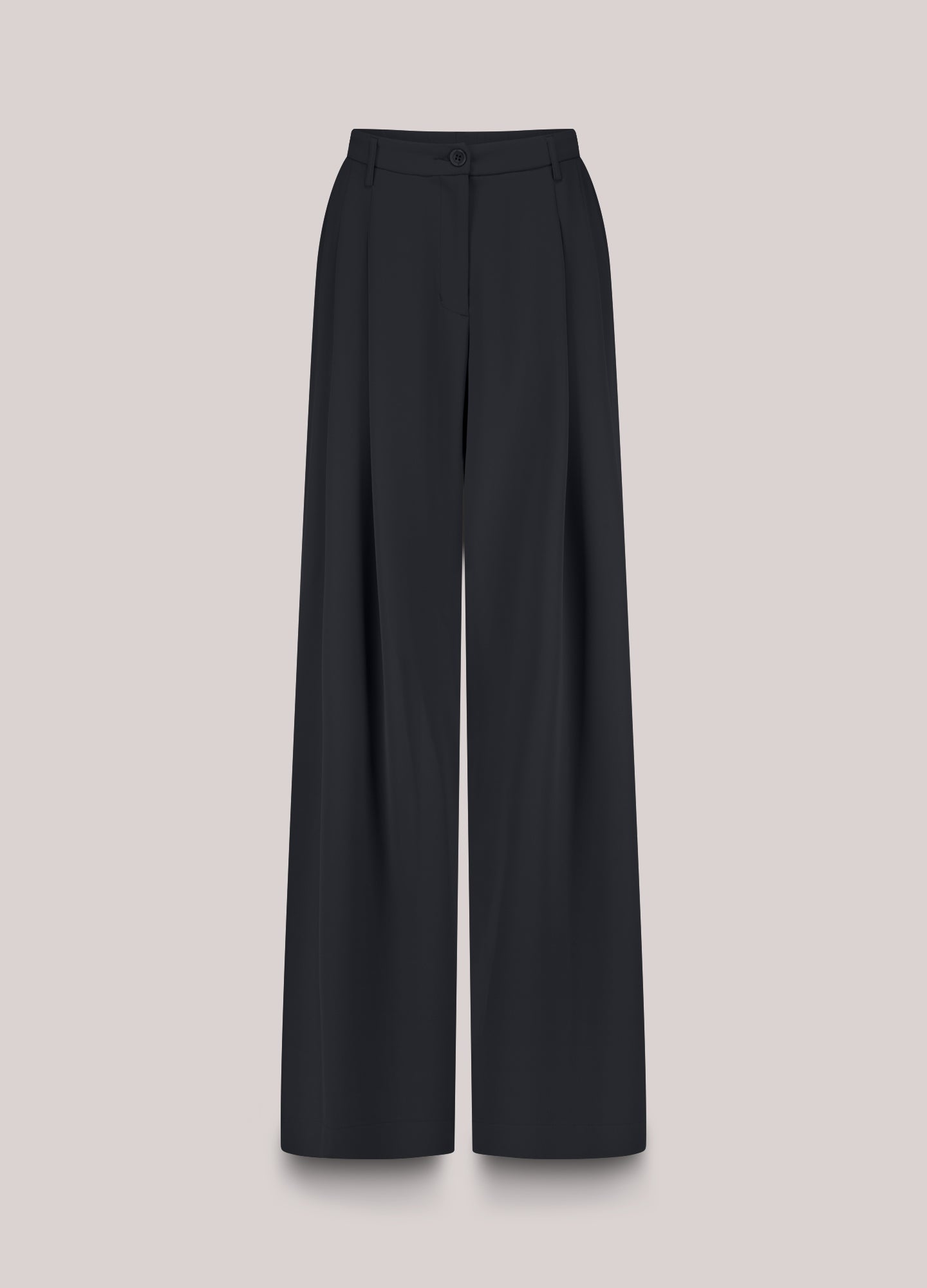 Flared broek met persvouw