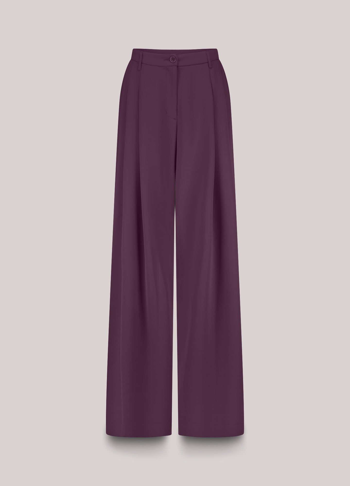 Flared trousers with press crease