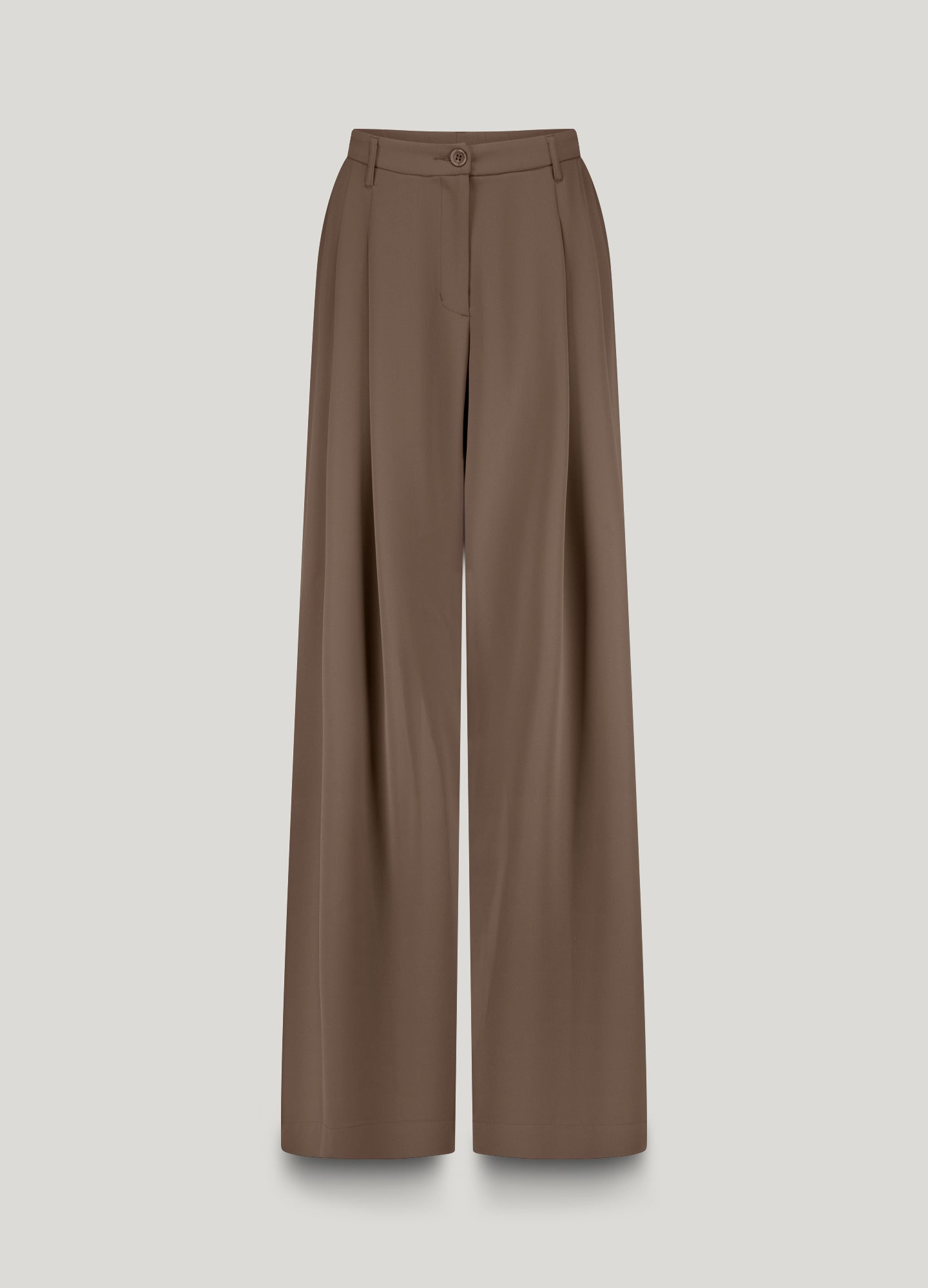 Flared broek met persvouw