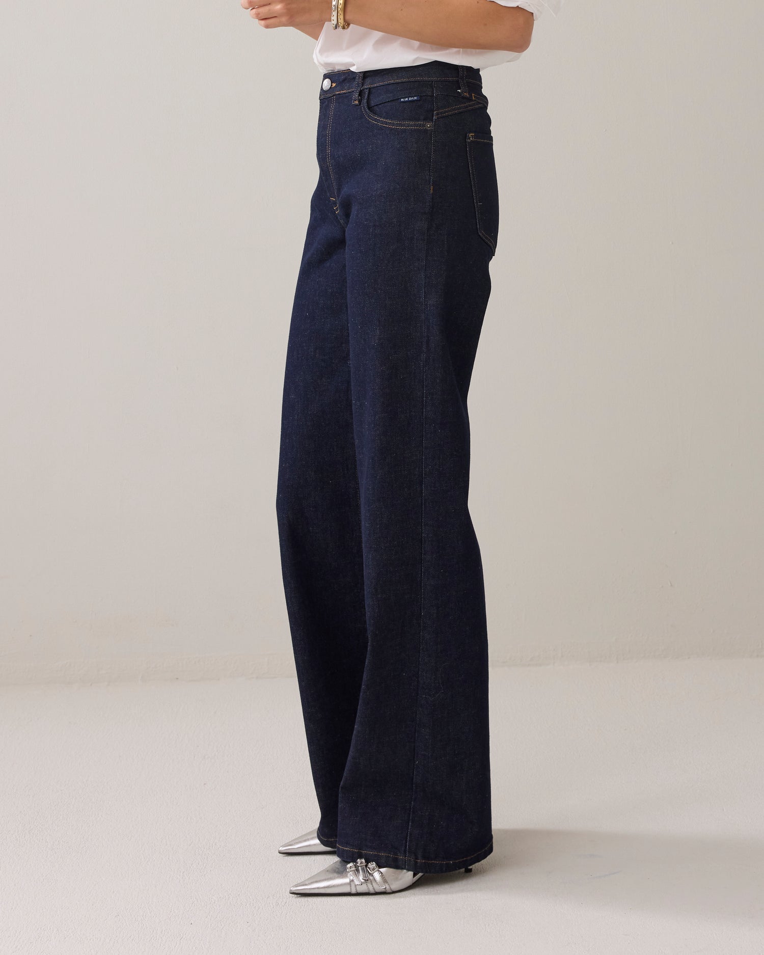 Wide Leg Denim Stretch