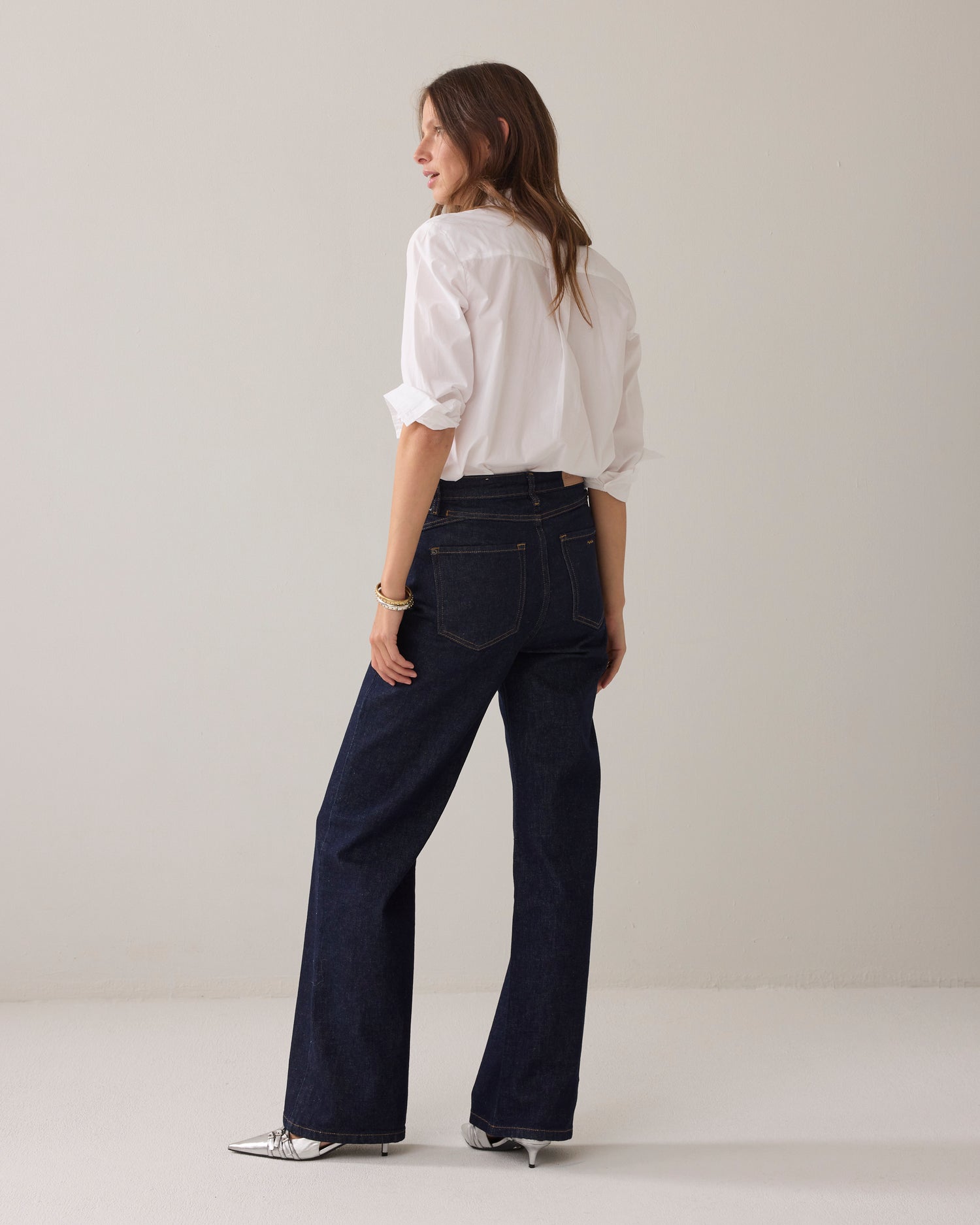 Wide Leg Denim Stretch