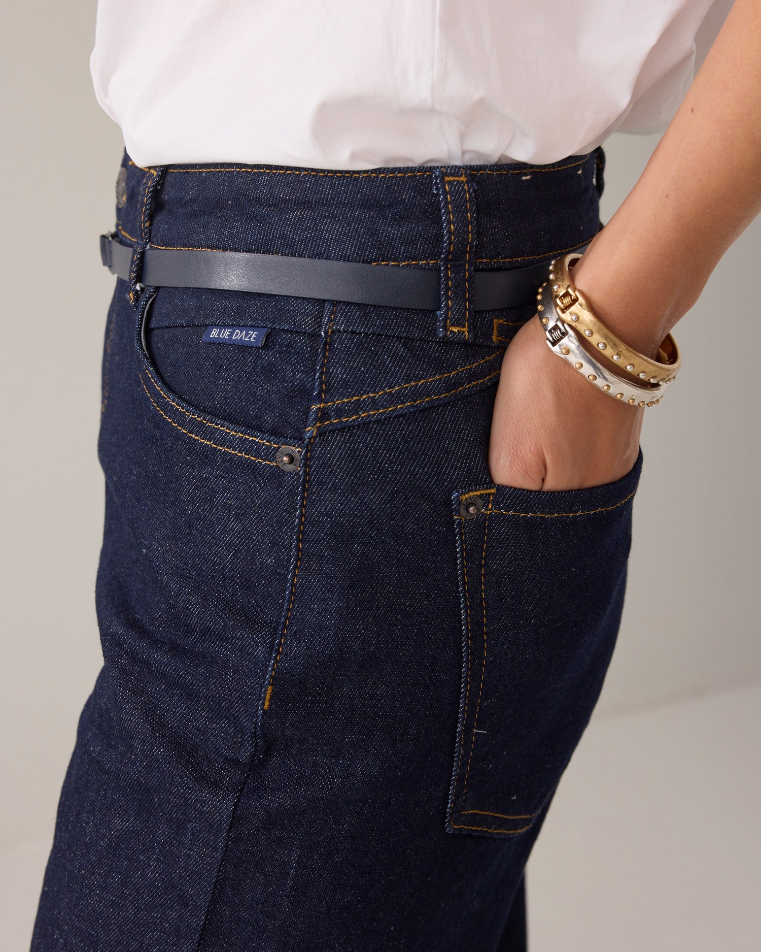 Wide Leg Denim Stretch