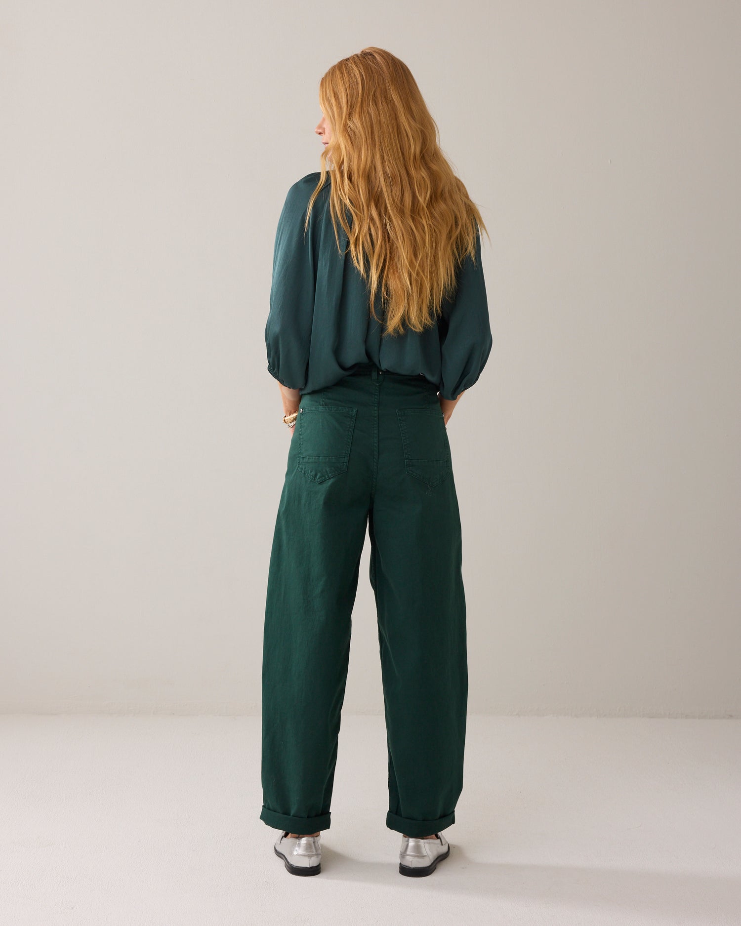 Loose cocoon-fit trousers