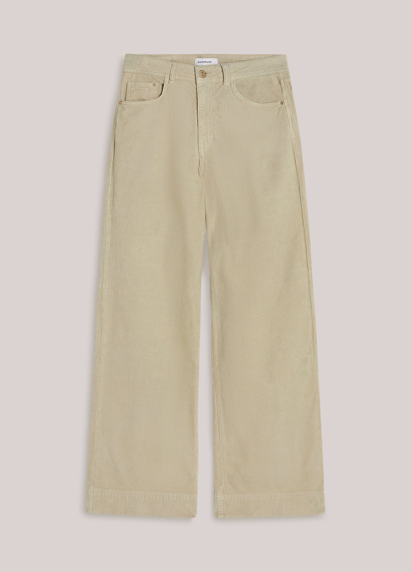 Flared trousers in baby corduroy