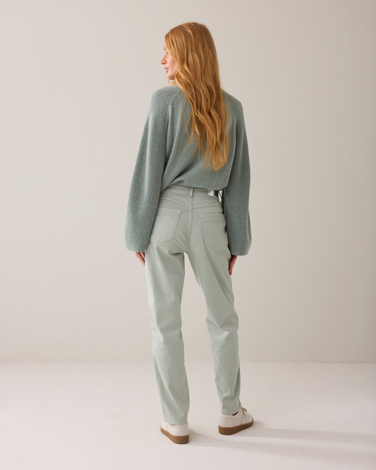 Tapered fit broek met riem