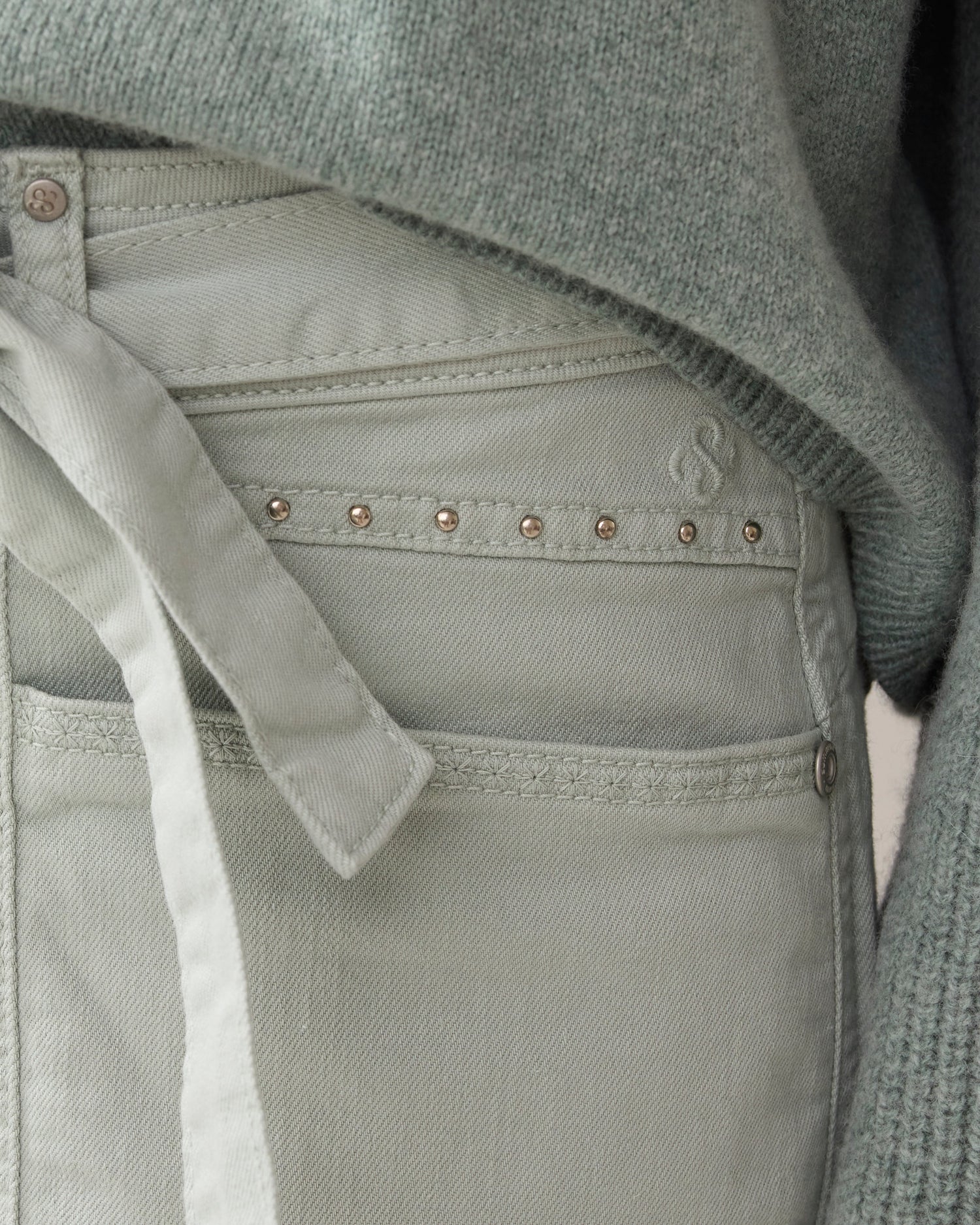 Tapered fit broek met riem