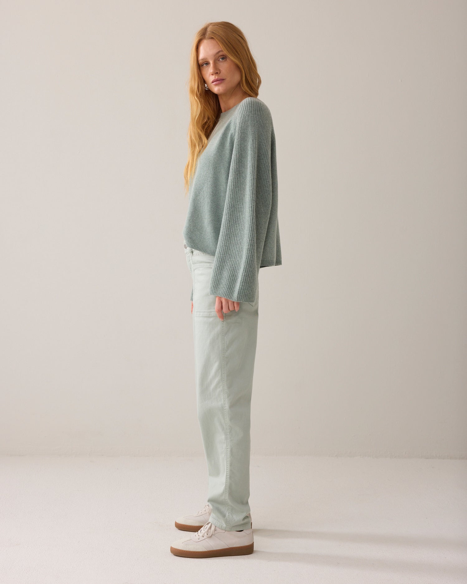 Tapered fit broek met riem