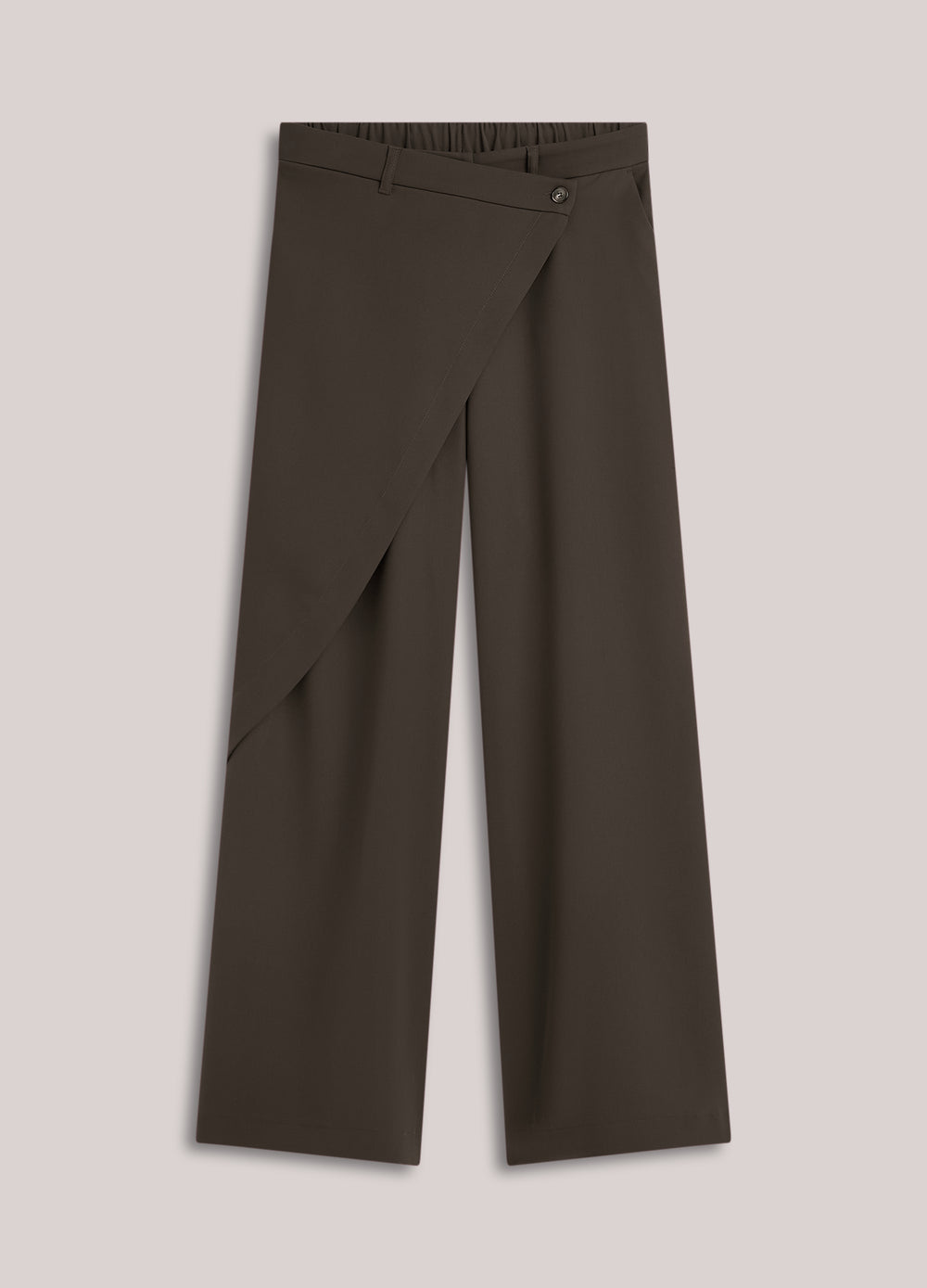 Wijde broek met overslag