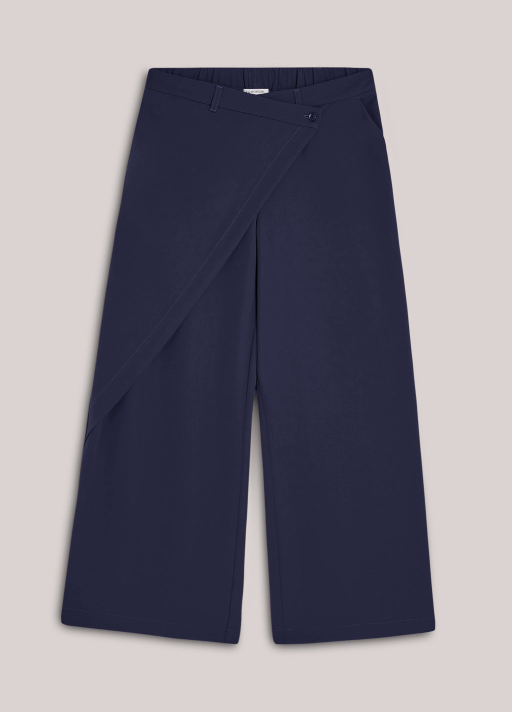 Wijde broek met overslag