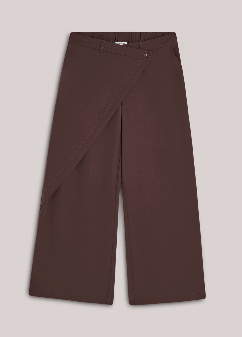 Wijde broek met overslag