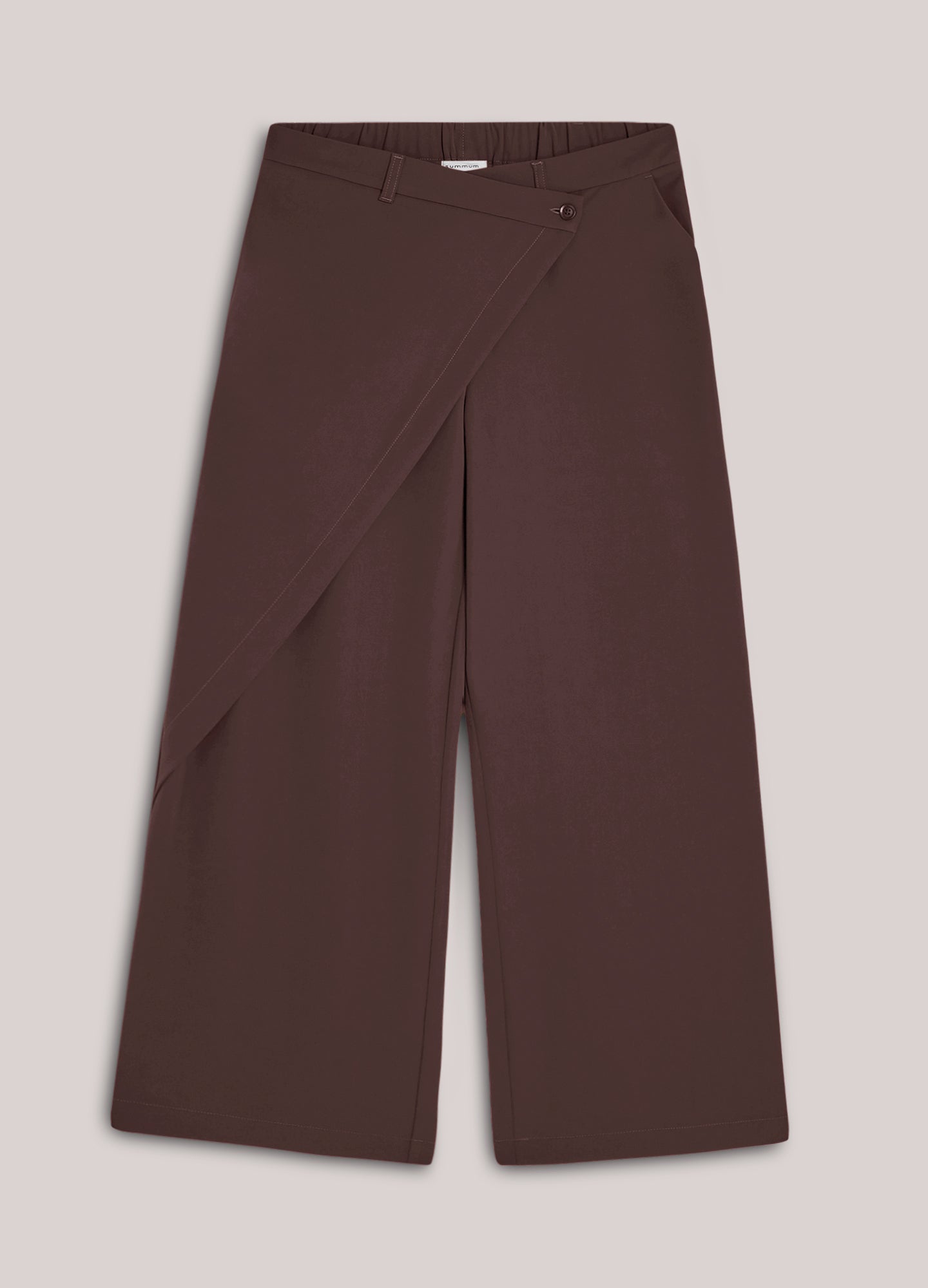 Wijde broek met overslag
