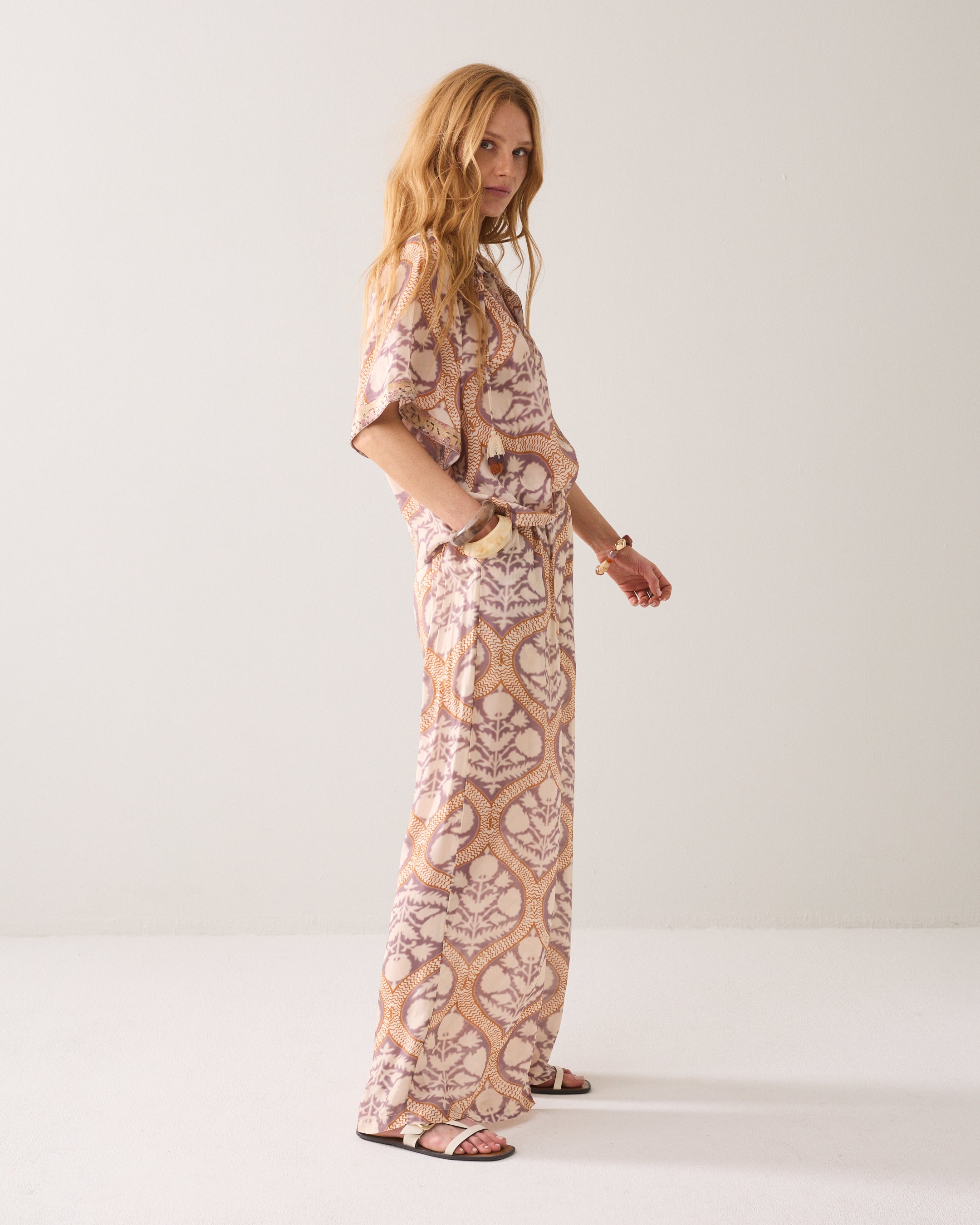 Wijde broek art deco