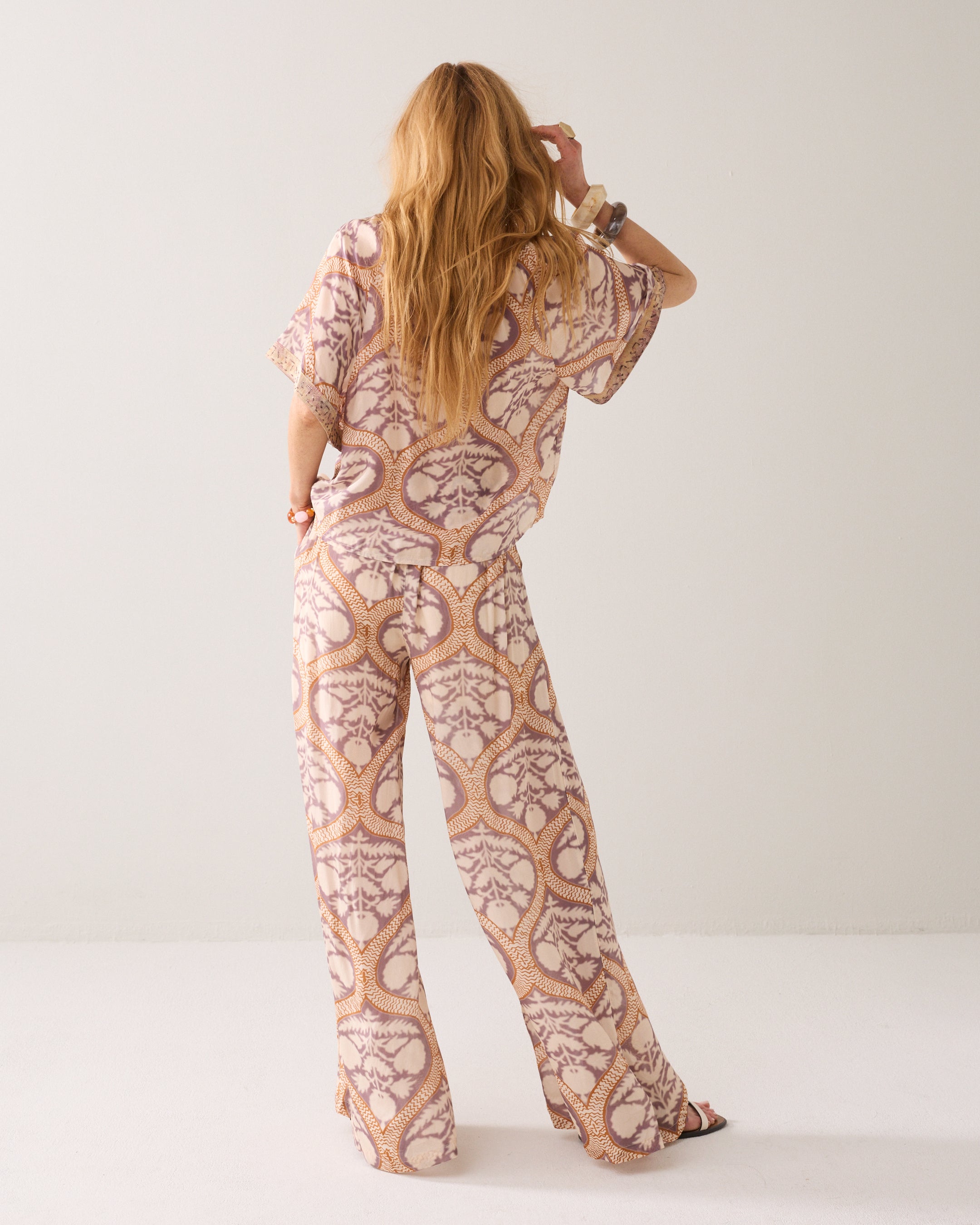 Wijde broek art deco
