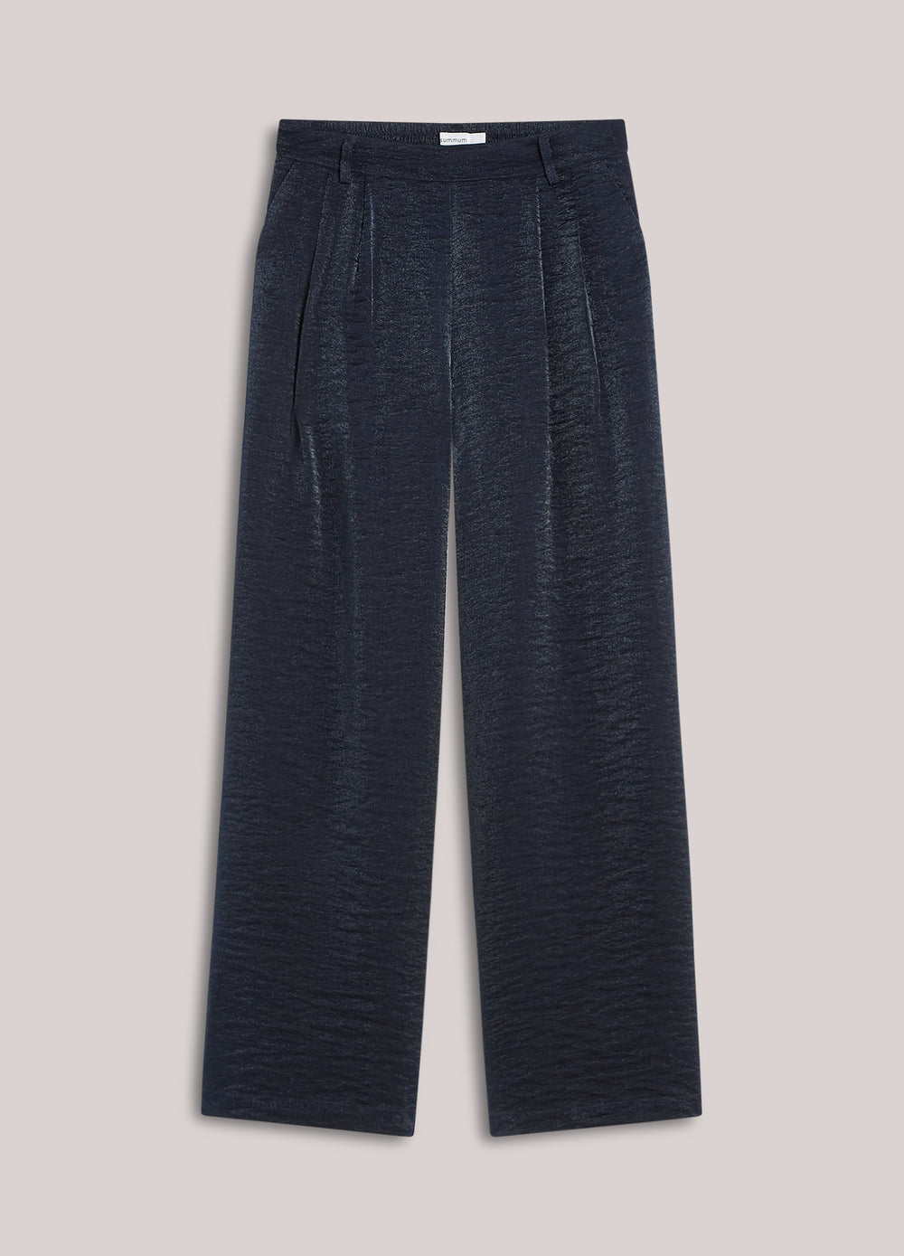 Pantalon large métallisé