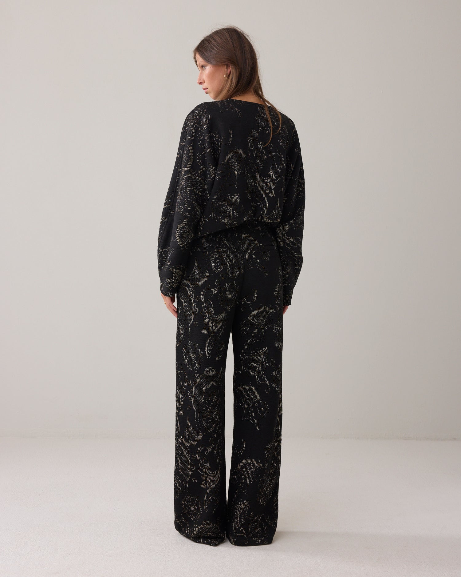Pants foam jacquard