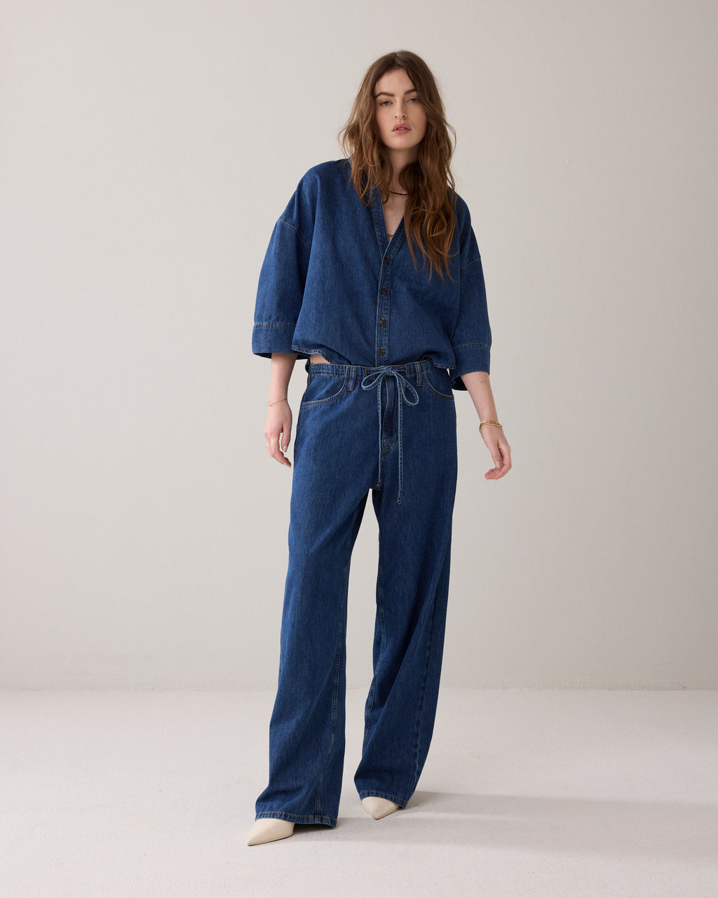 Denim pull-on