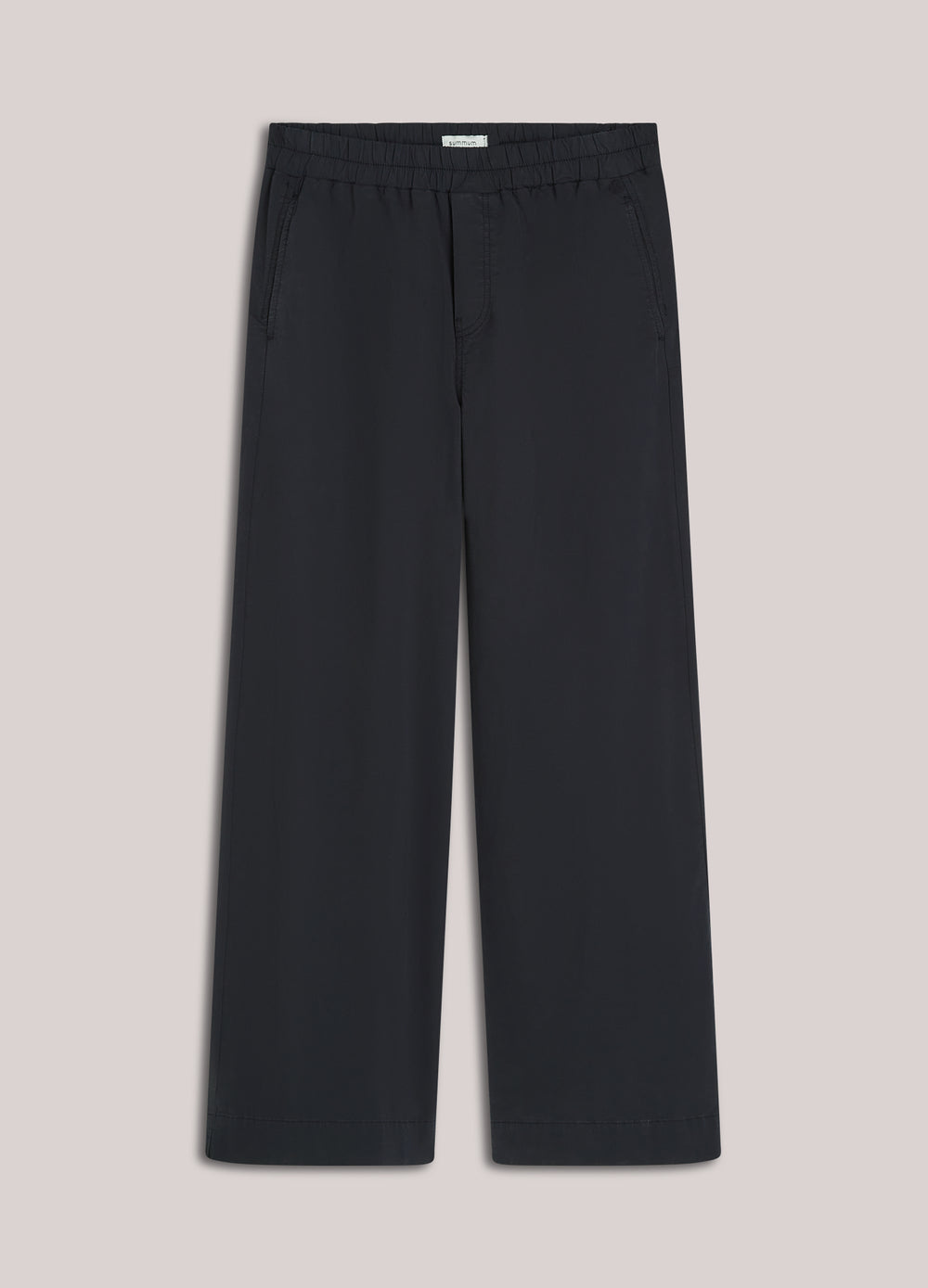 Zachte broek met wijde pijpen