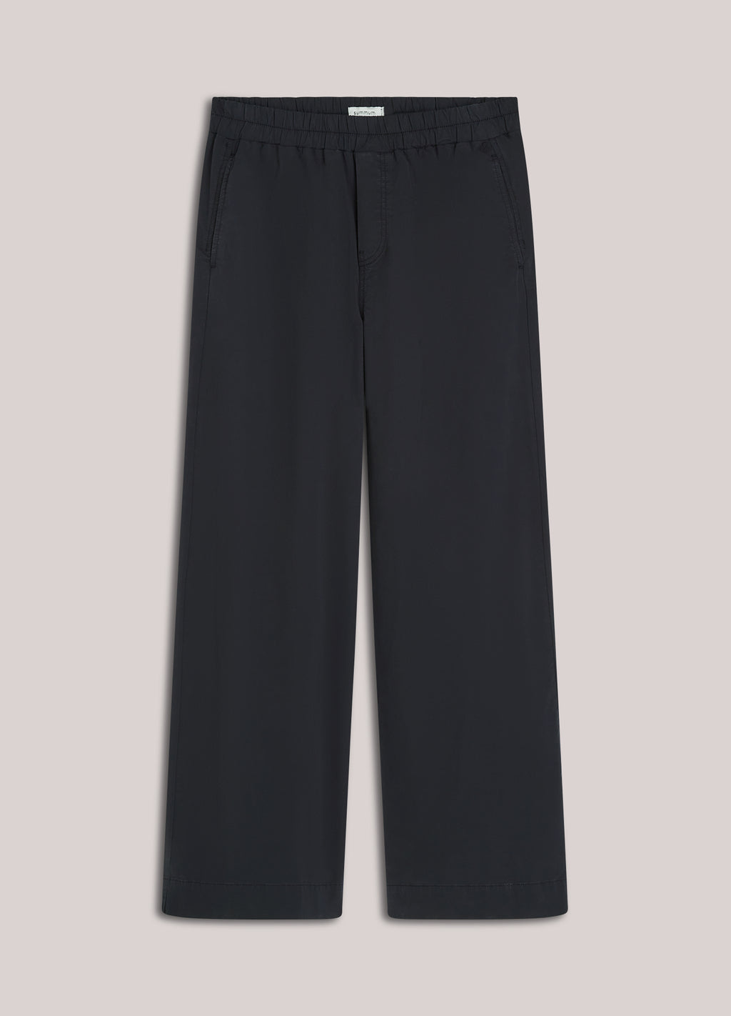 Zachte broek met wijde pijpen