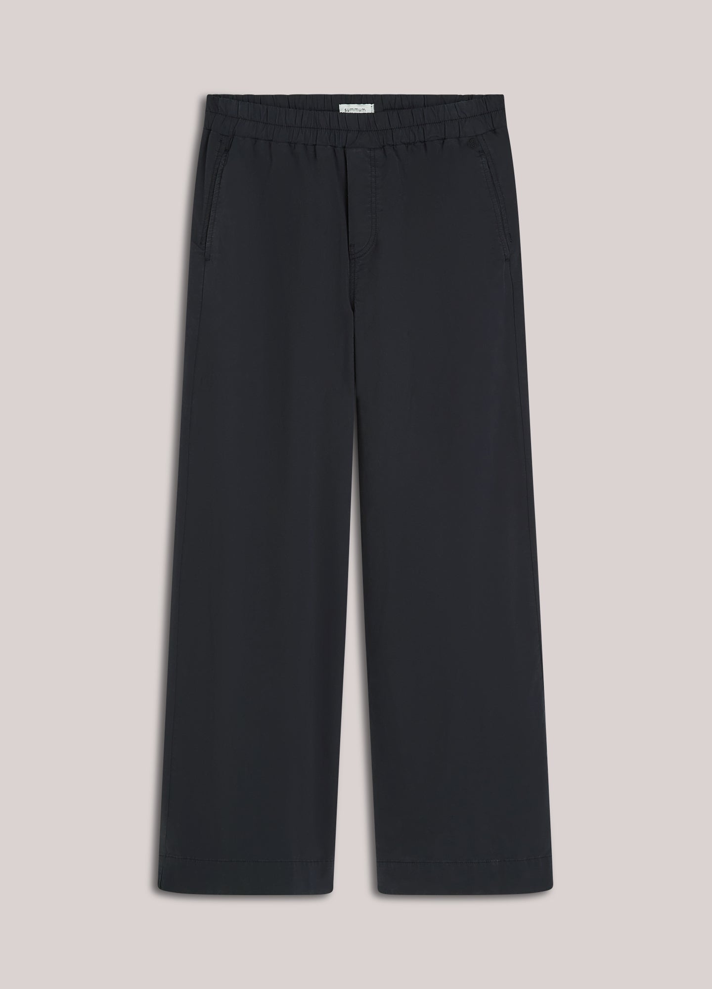 Zachte broek met wijde pijpen