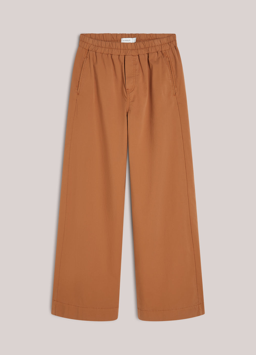 Zachte broek met wijde pijpen