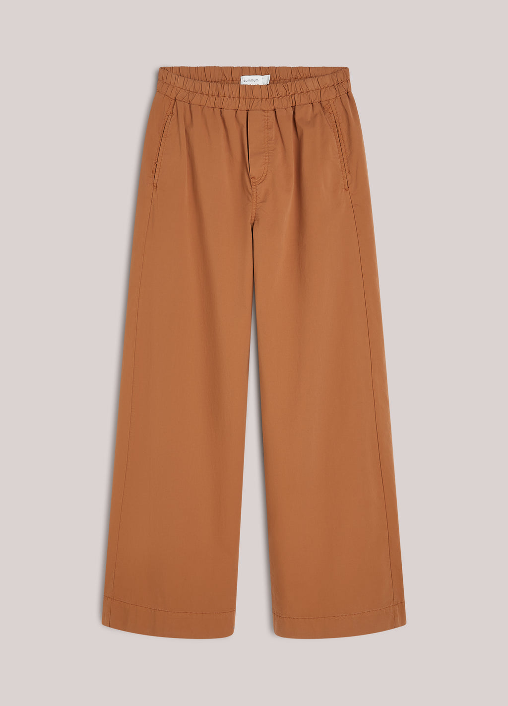 Zachte broek met wijde pijpen