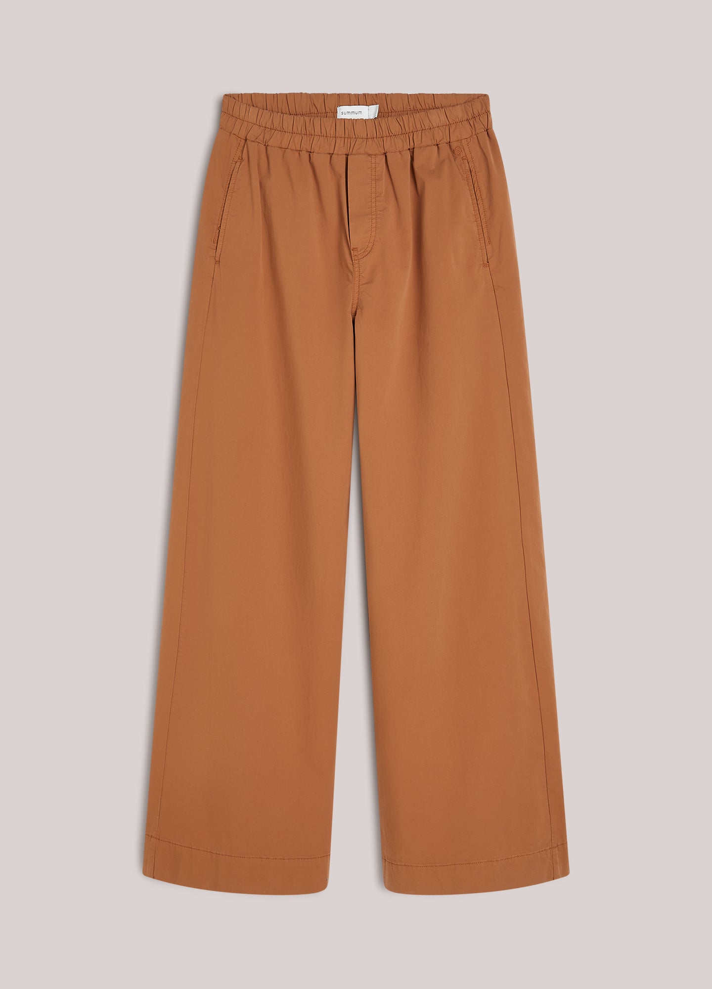 Zachte broek met wijde pijpen