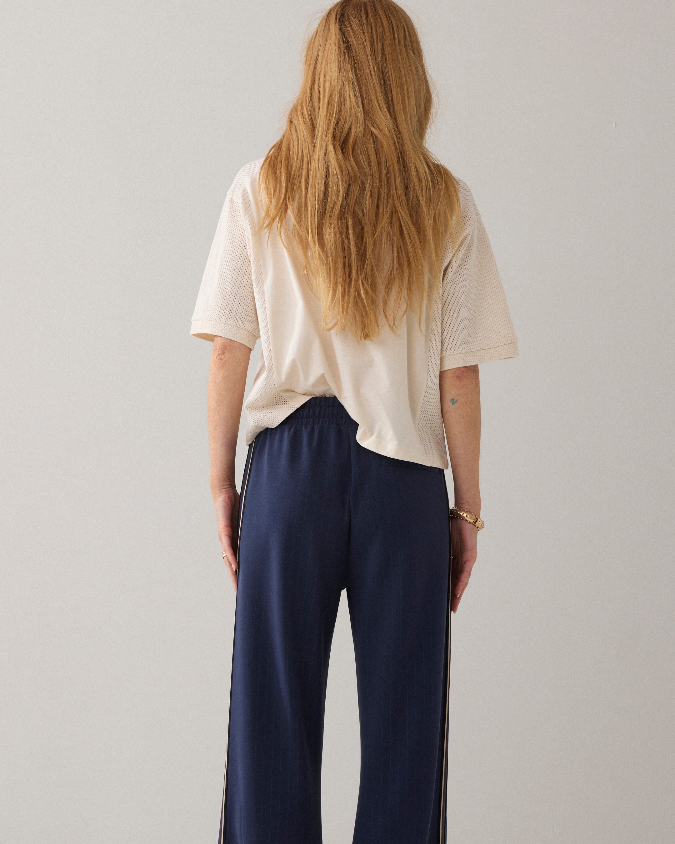Pinstripe scuba broek