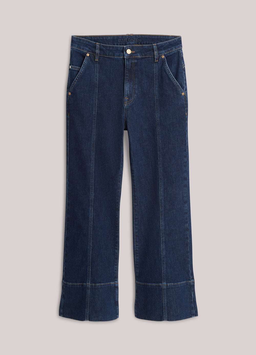 Flared jeans rinse denim