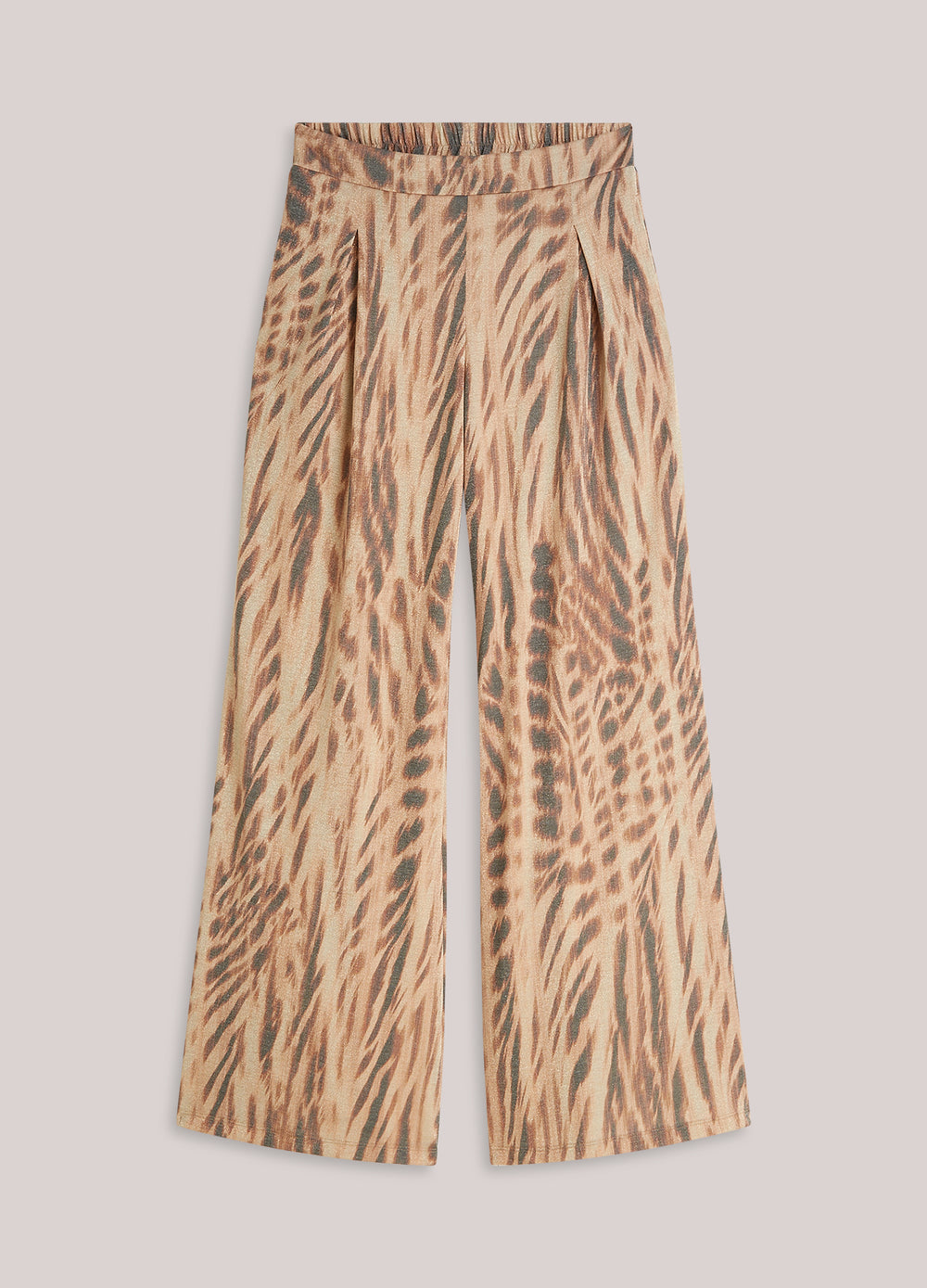 Lurex broek met wijde pijp