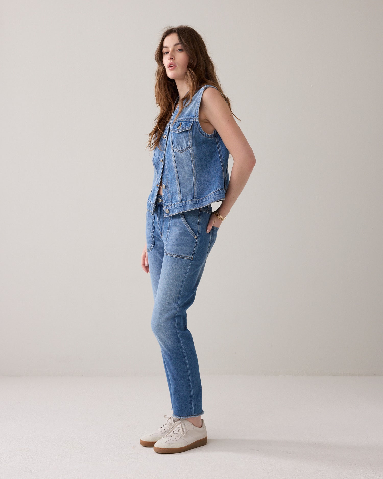 Tapered jeans stonewash