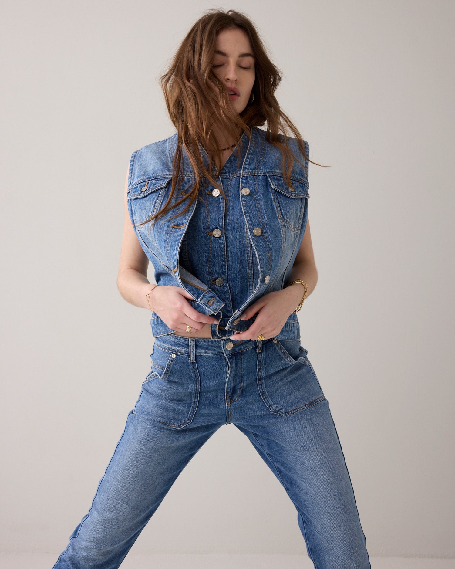 Tapered jeans stonewash