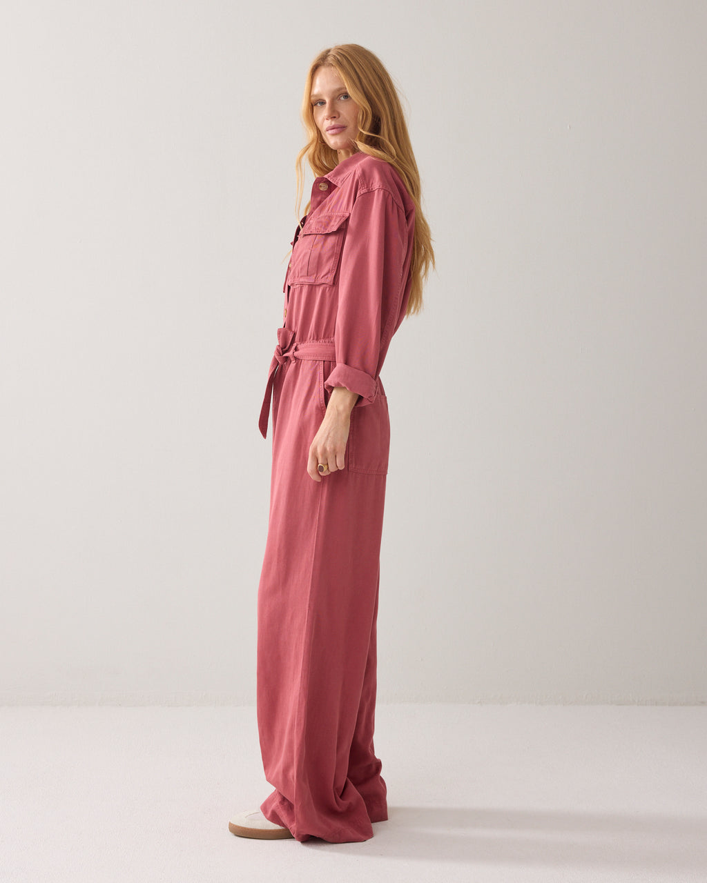 Combinaison oversize en mélange de lyocell