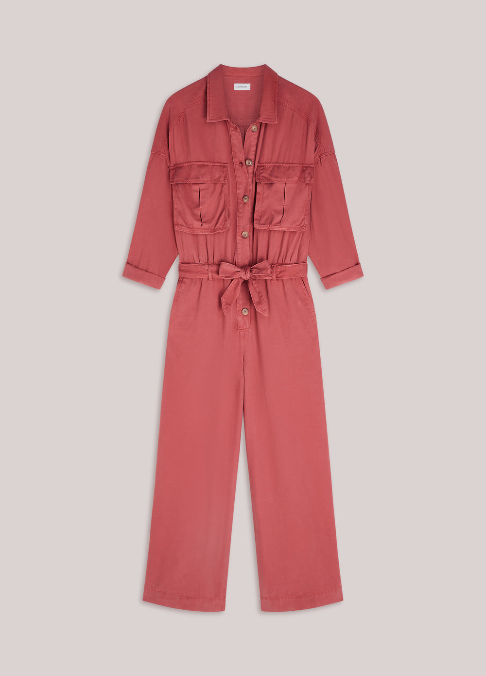 Oversized jumpsuit lyocell-blend