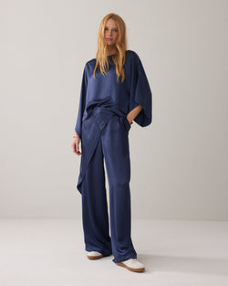 Wijde broek met overslag