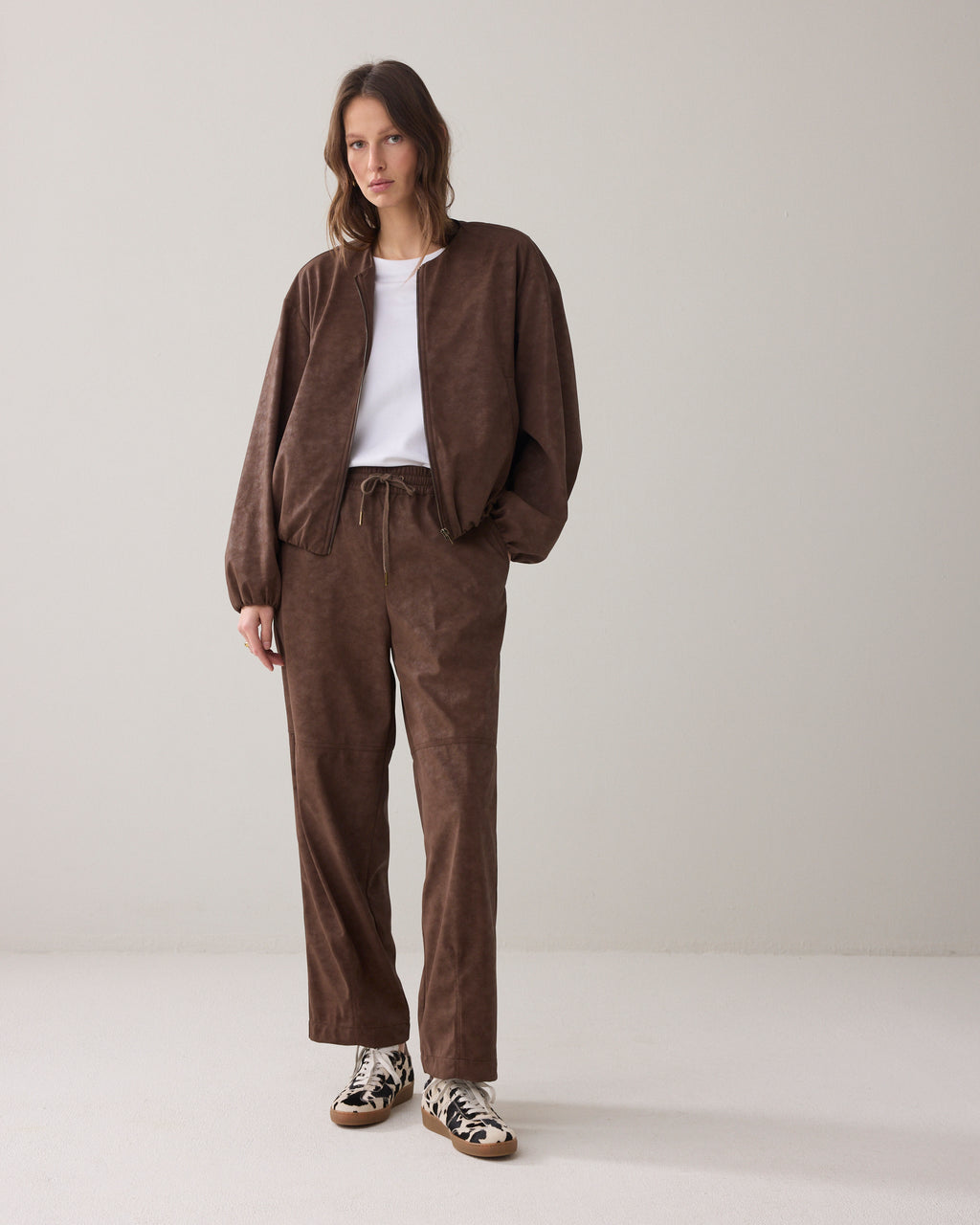Suèdine broek