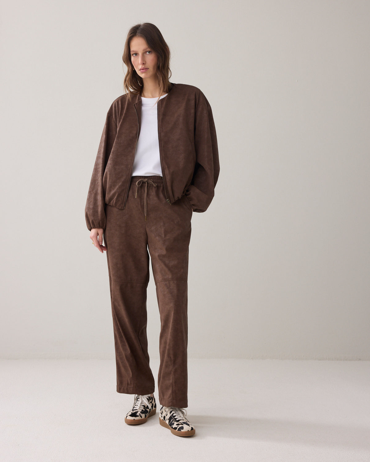 Suèdine broek