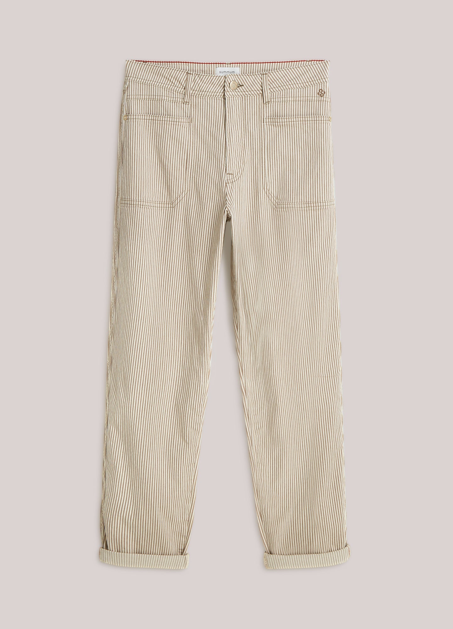 Pantalon rayé fuselé