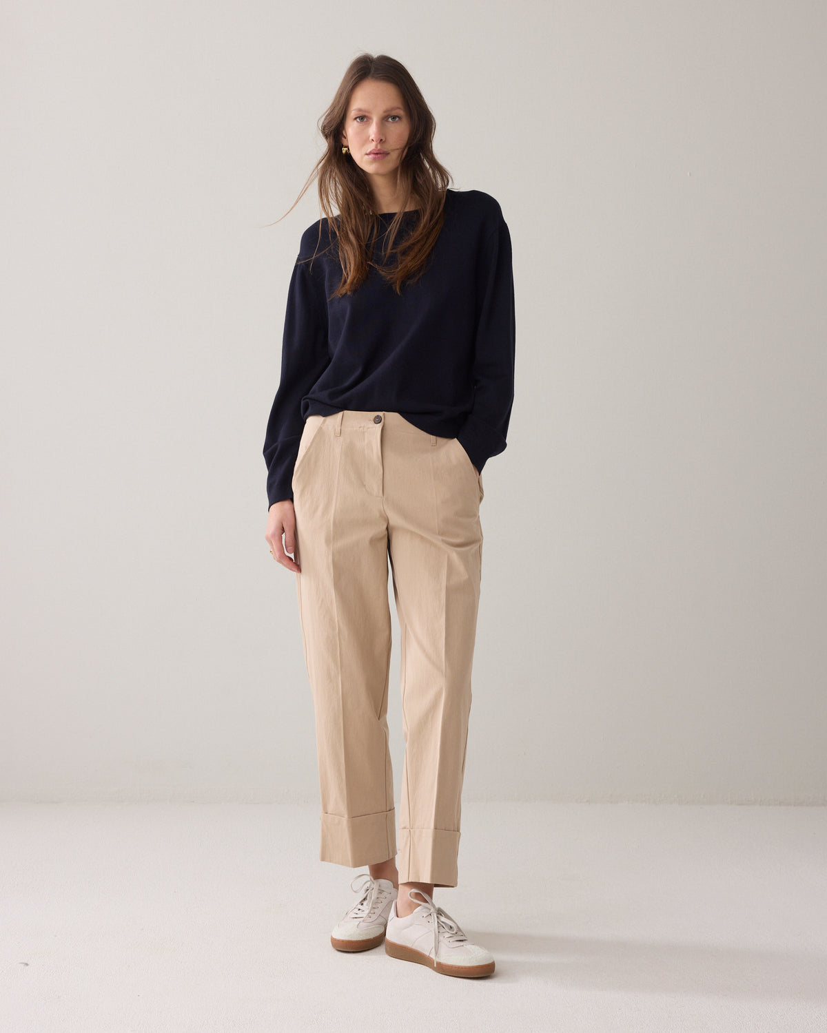 Rechte broek met omslag