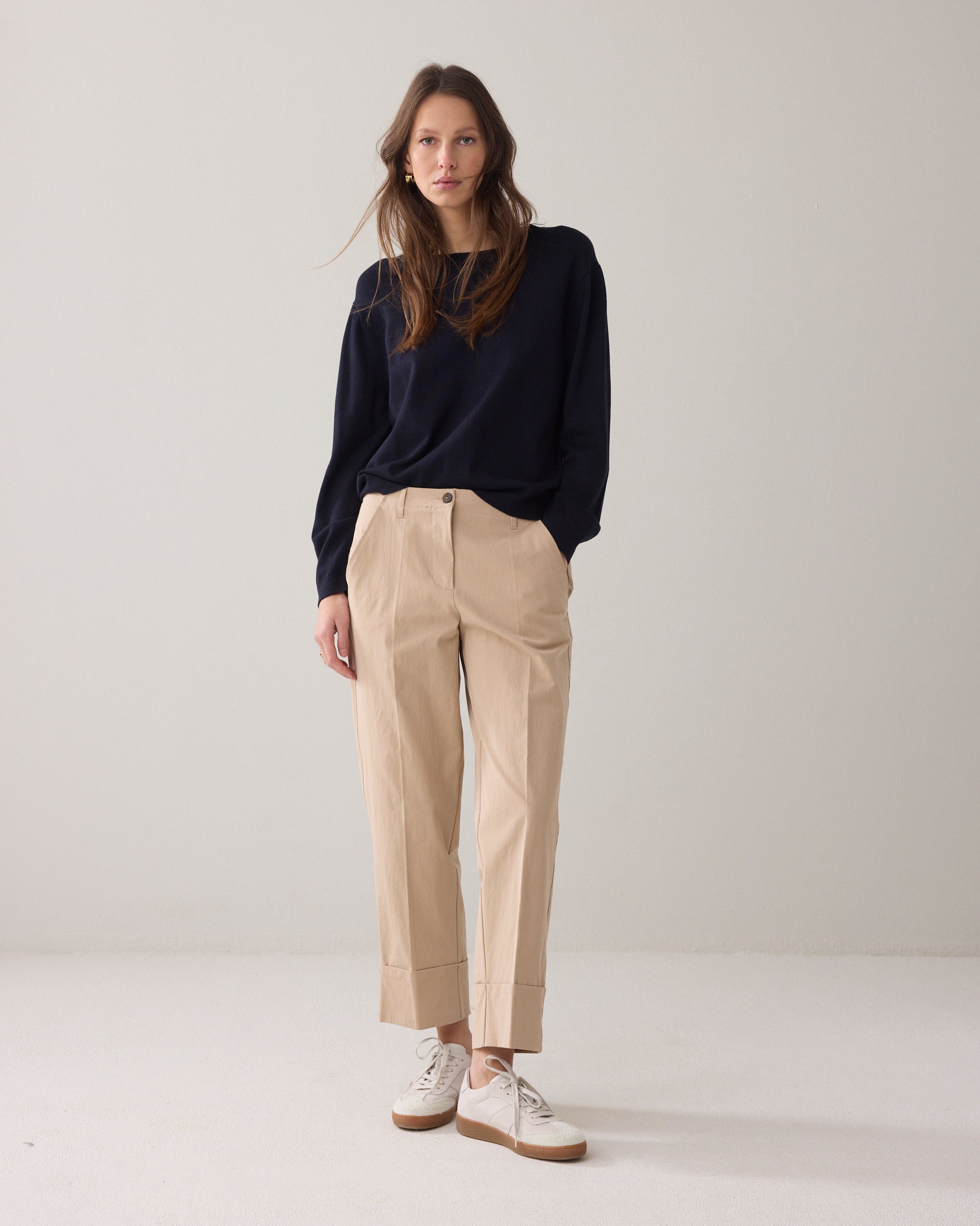 Rechte broek met omslag