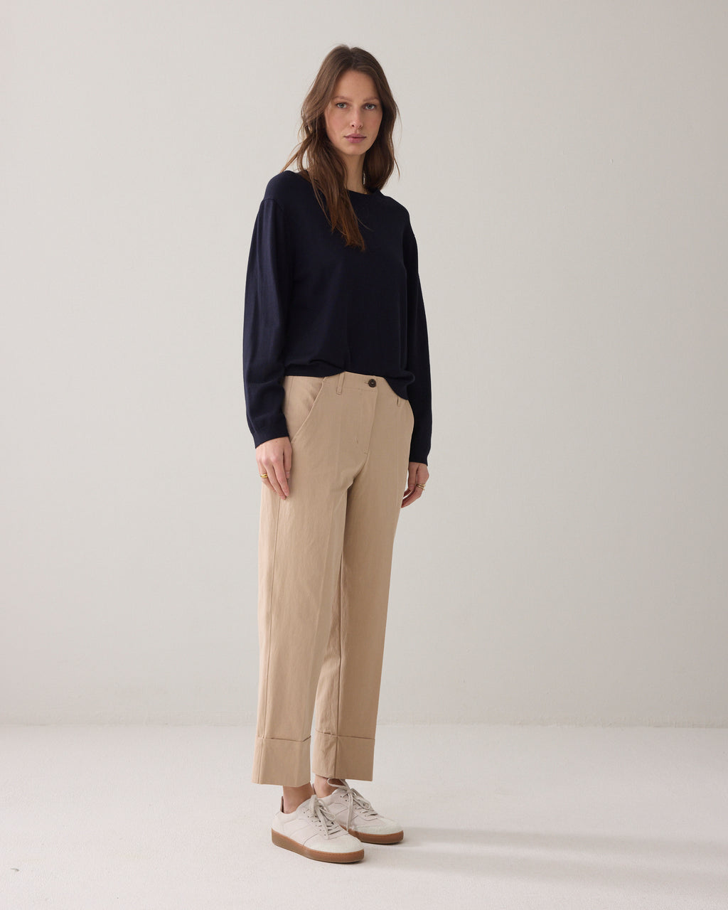 Rechte broek met omslag