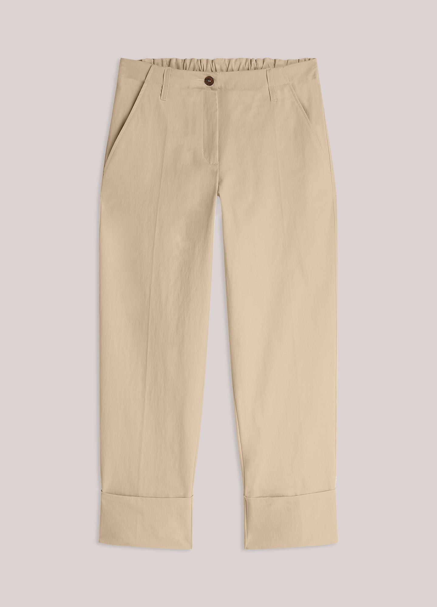 Rechte broek met omslag