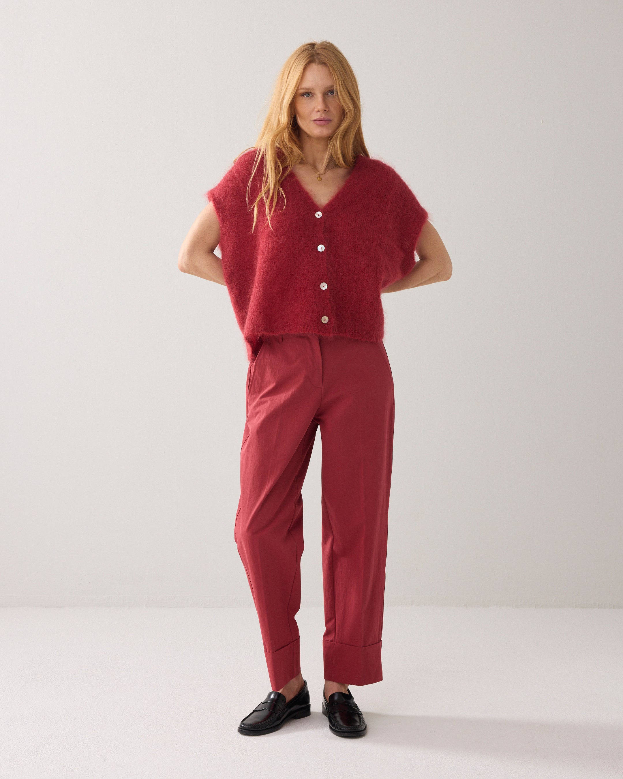 Rechte broek met omslag