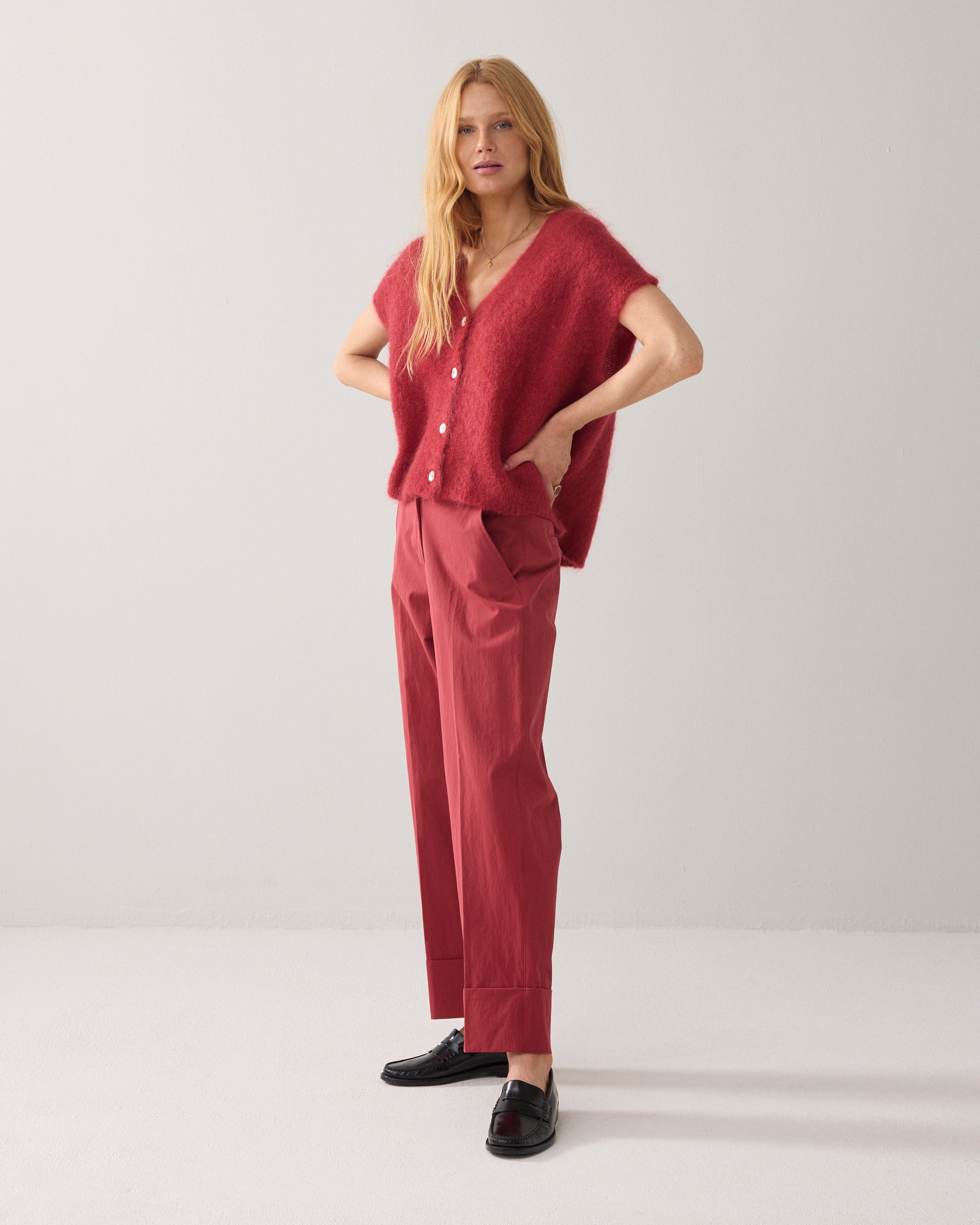Rechte broek met omslag