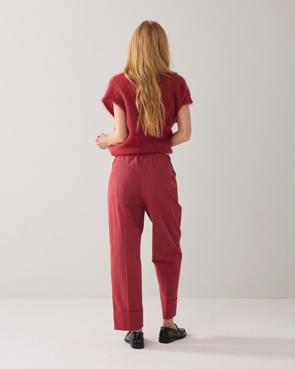 Rechte broek met omslag