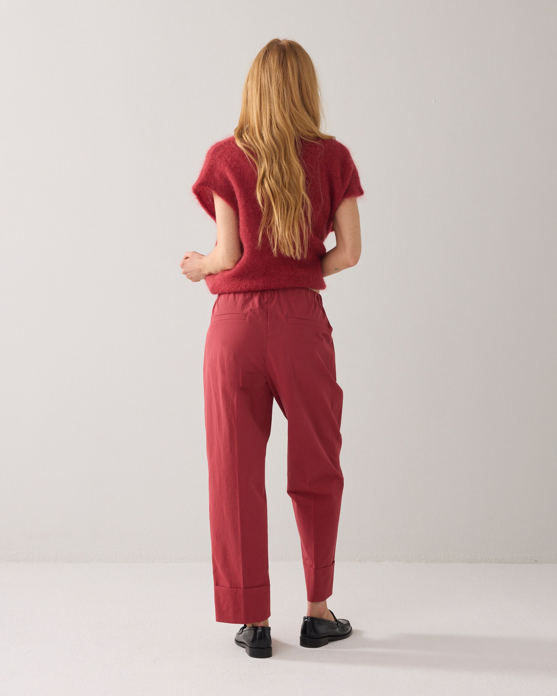 Rechte broek met omslag