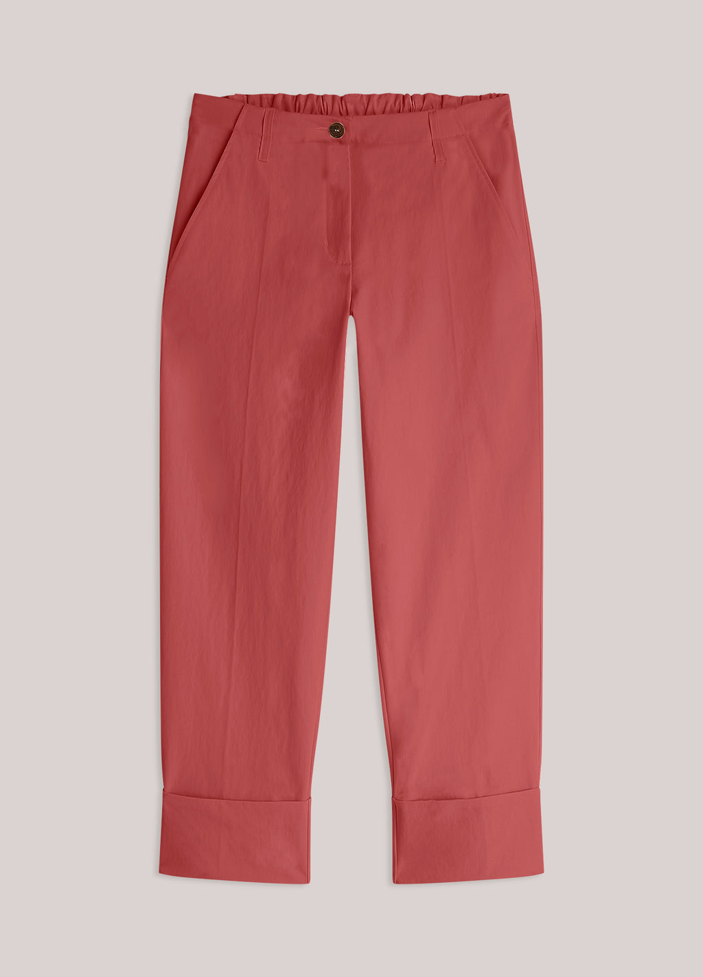 Rechte broek met omslag