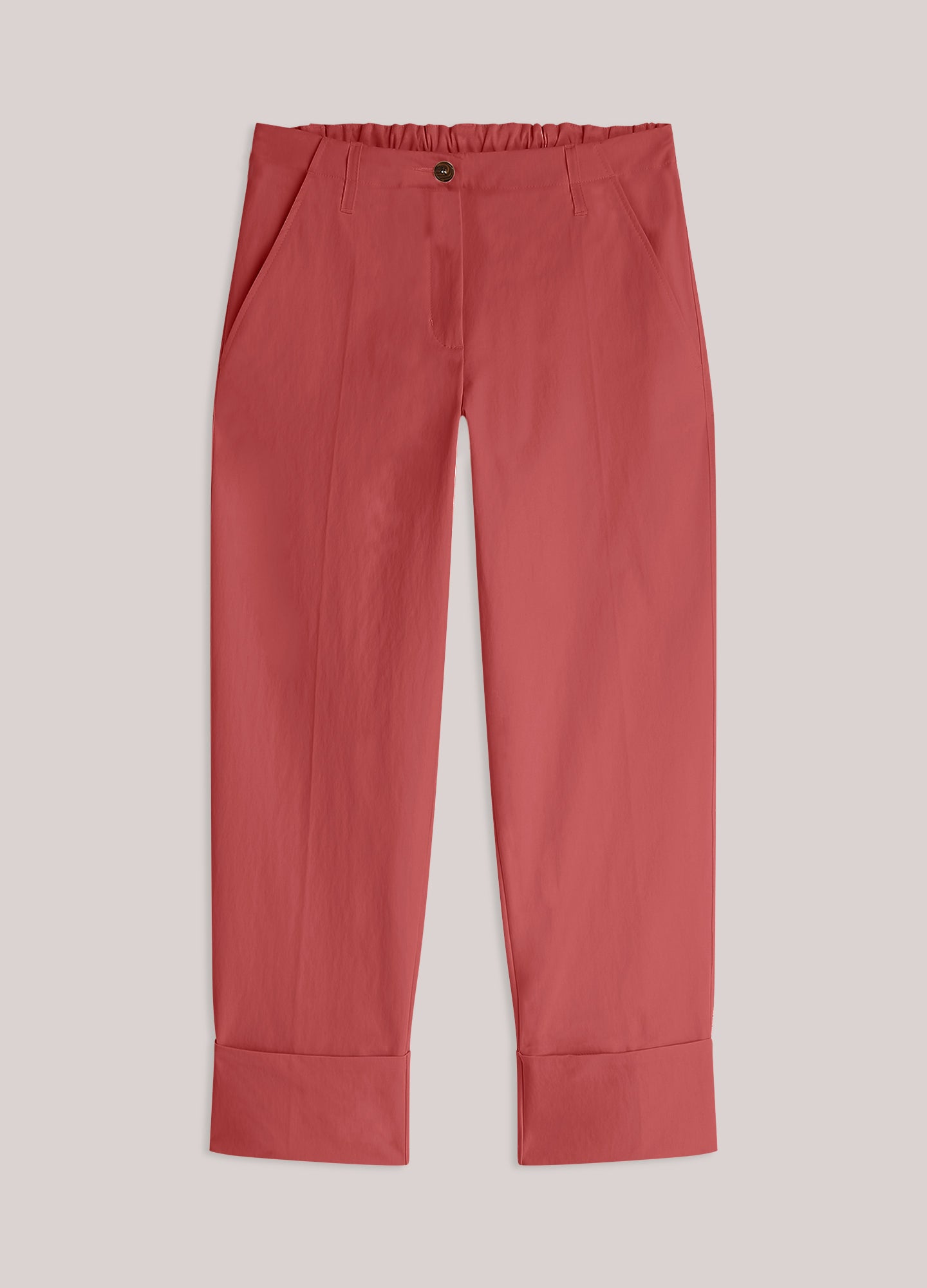 Rechte broek met omslag