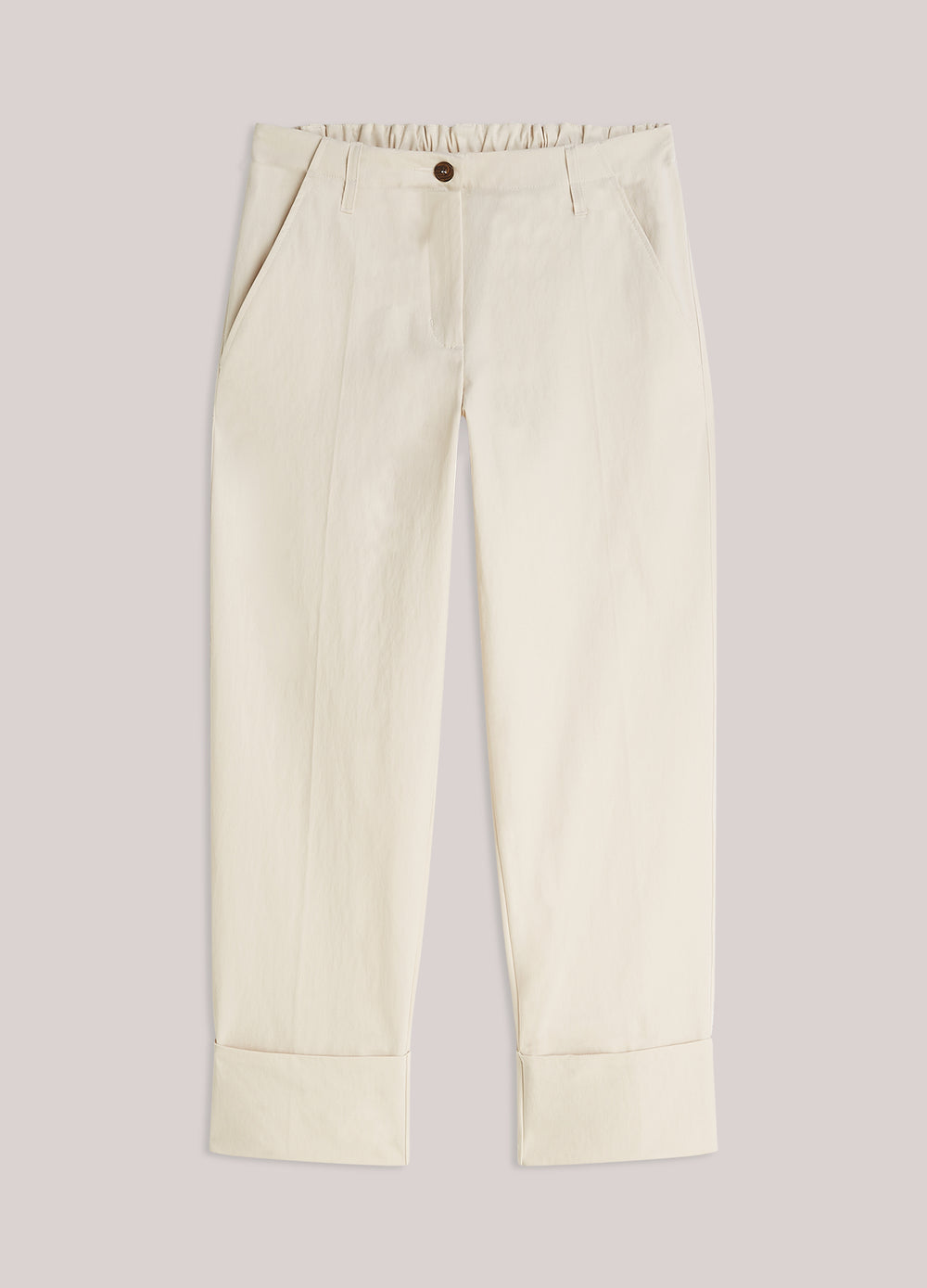 Rechte broek met omslag