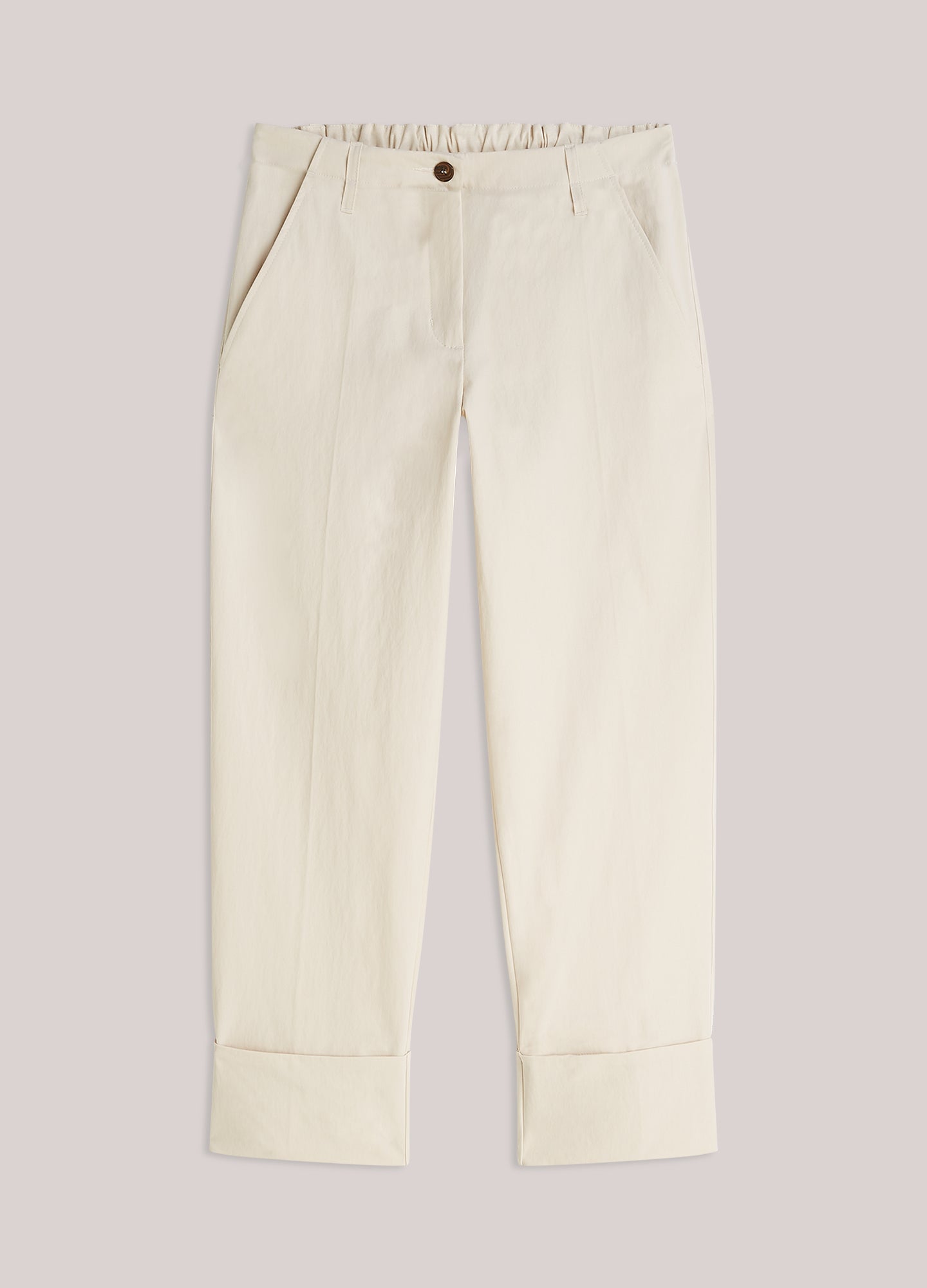 Rechte broek met omslag