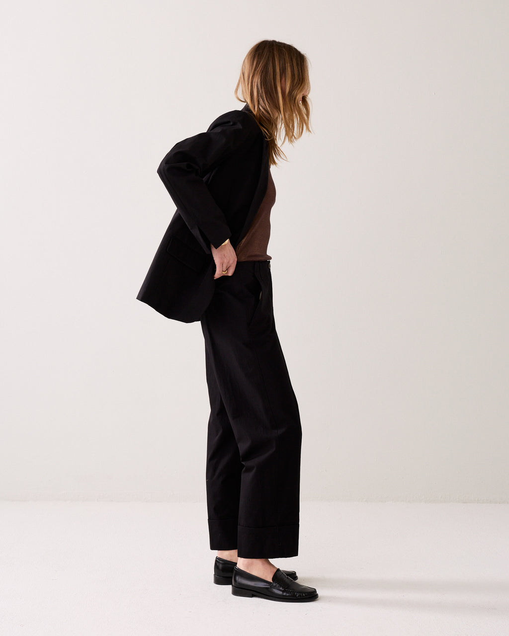 Rechte broek met omslag